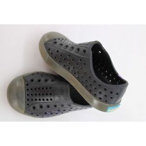 Native Jellyfish Slip On Black With Pink Blue Size 7 Baby Shoes